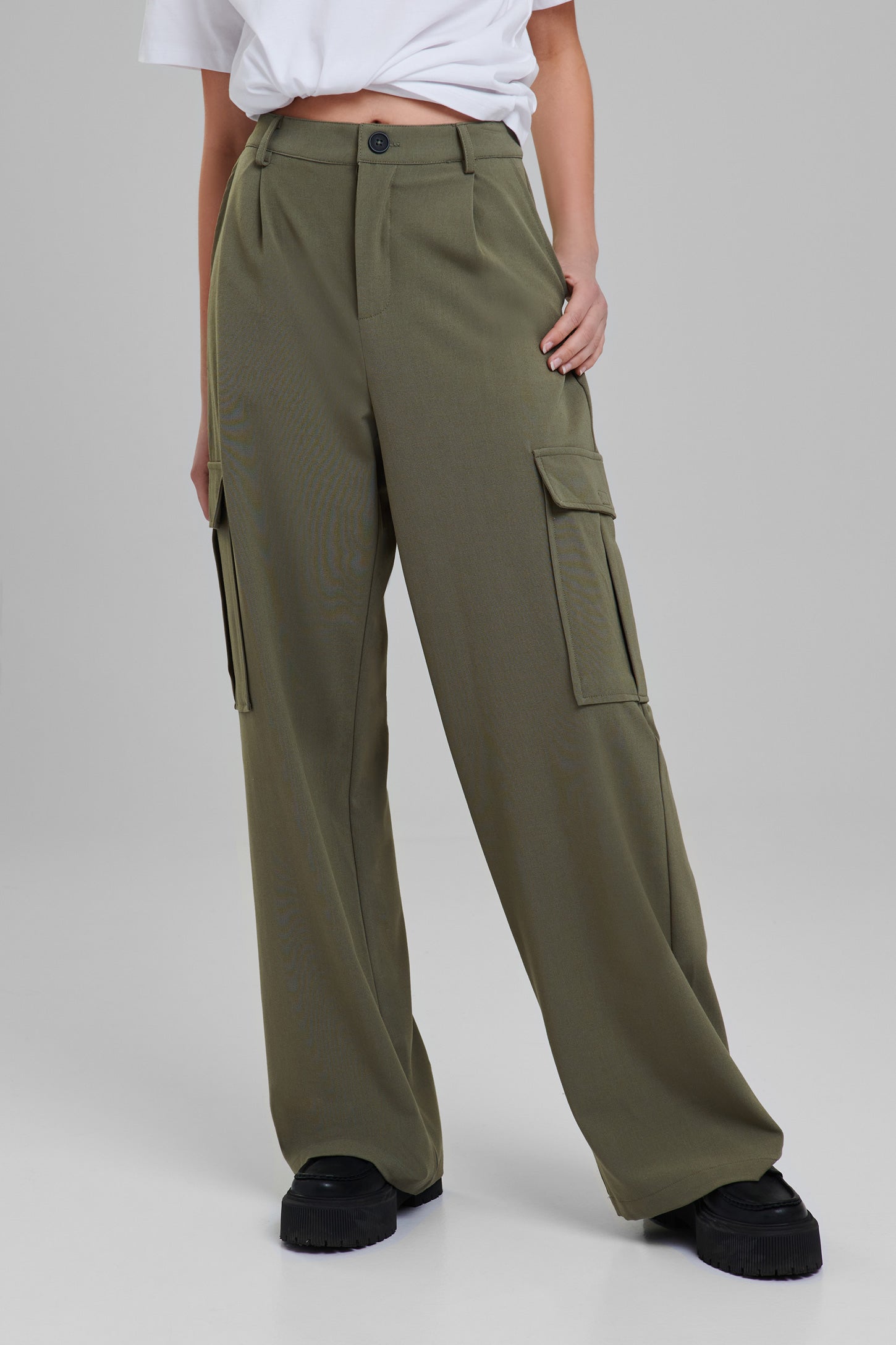 Buy Olive Green Trousers & Pants for Women by SUPERDRY Online | Ajio.com